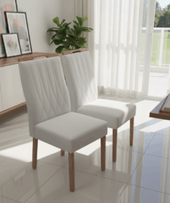 Cadeira Maia (Caixa com 2 Unidades) - Carvalho Decor