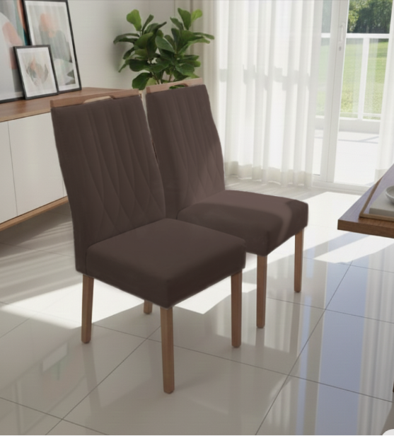 Cadeira Maia (Caixa com 2 Unidades) - Carvalho Decor - Imagem 3