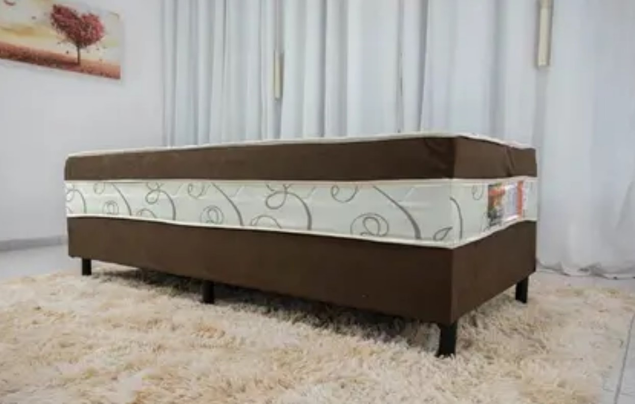 CAMA BOX CONJUGADA RUBI LUXO | SOLTEIRO | MARROM - Imagem 3