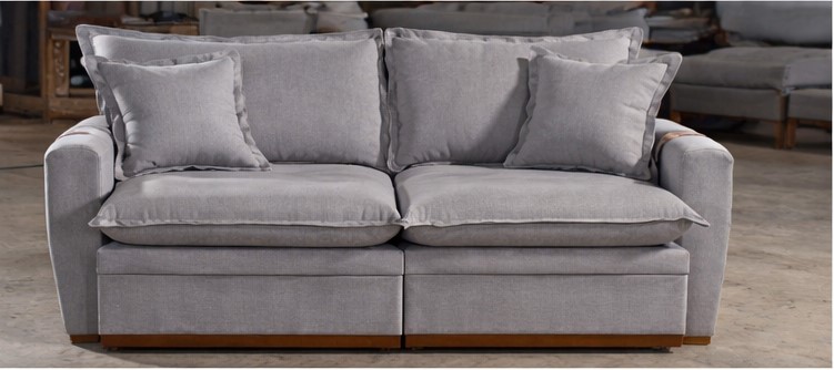 SOFA CAMA/BAU DOHA | LINHO CINZA (07) - Imagem 3
