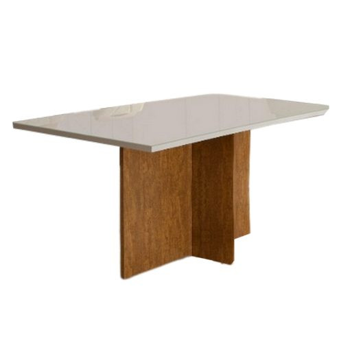 MESA LOS ANGELES | C/ VIDRO | CINAMOMO/OFF WHITE