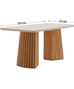 MESA NEVADA 1,70X0,90 TAMPO SMART PLUS VDO OFF-CINAMOMO