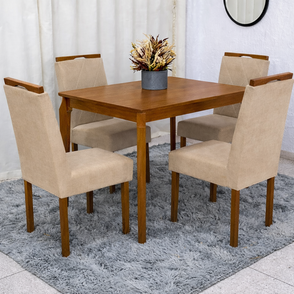 MESA ALEGRA 1.20X0.80 + 4 CADEIRAS MAIA - Imagem 3