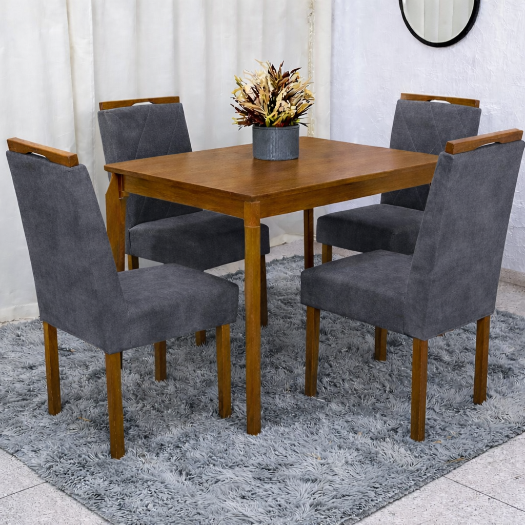 MESA ALEGRA 1.20X0.80 + 4 CADEIRAS MAIA - Imagem 2