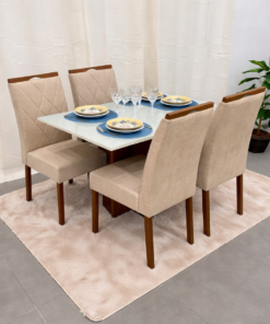 MESA LOS ANGELES + 4 CADEIRAS MAIA