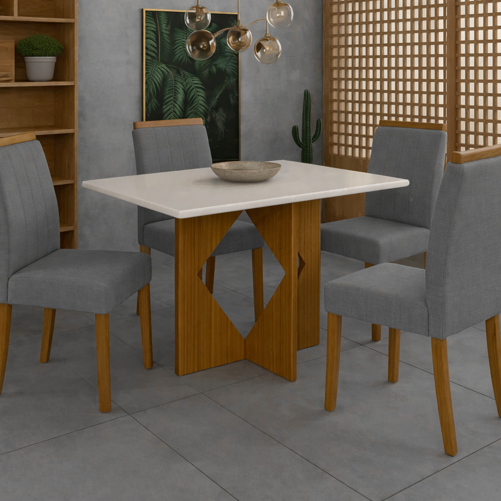 MESA MADRI + 4 CADEIRAS MAIA - Imagem 3